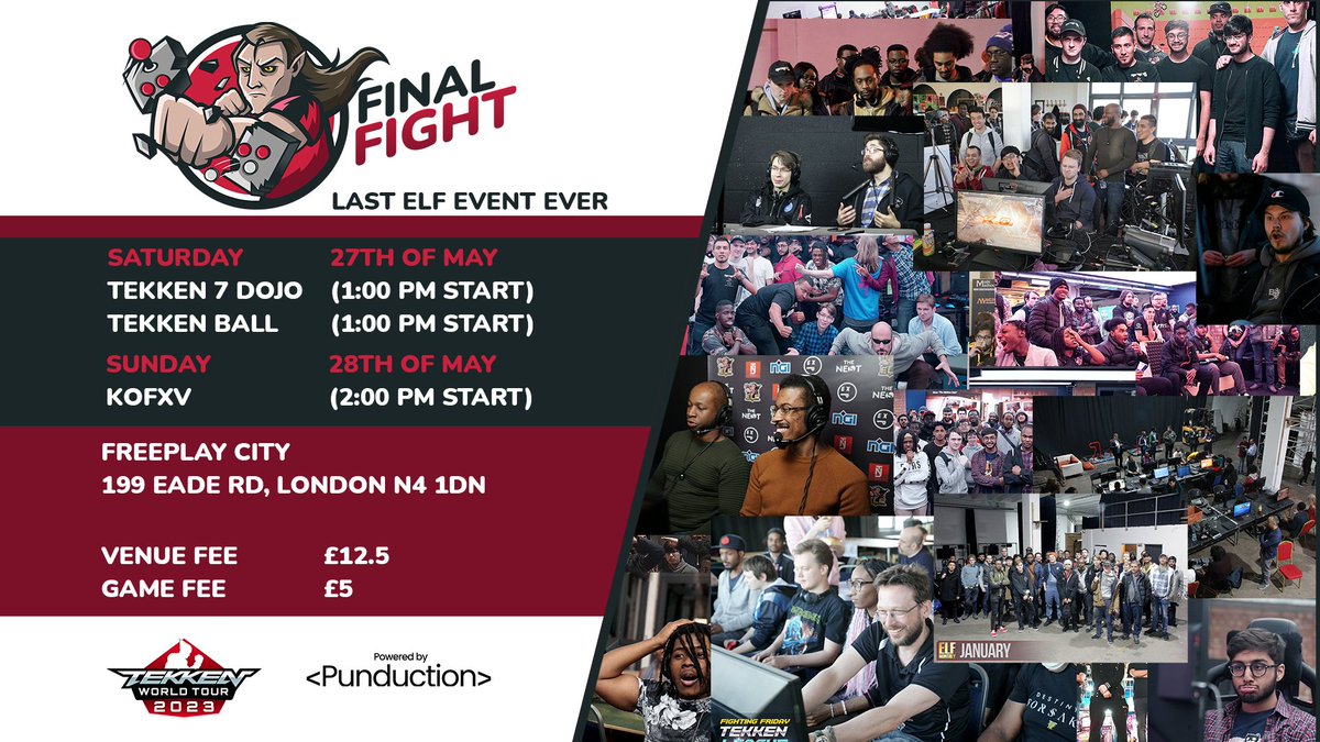 Ladies and lads

The final #ELF Tournament is on the horizon and it is so close to 96+ status for #TWT2023

The ELF guys have provided years of service to the scene. Sign up and let's make this final tourney a banger!

Sign up here: start.gg/tournament/elf…