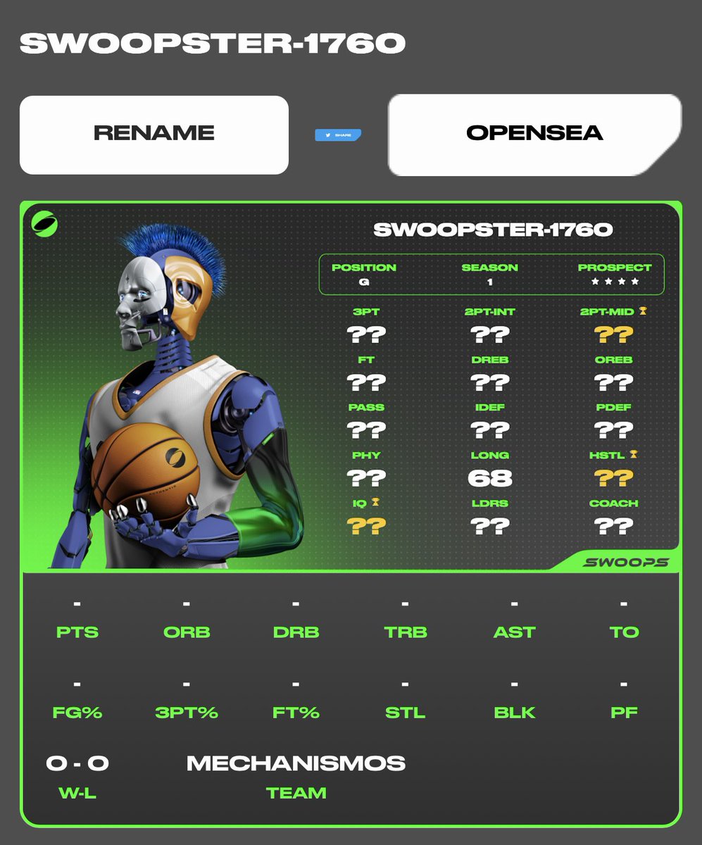 MechanismosCrew's tweet photo. Pretty stoked for this guy! 1st year guard with 4 ⭐️ Swoopster #1760 @PlaySwoops https://t.co/IivORJT7iA