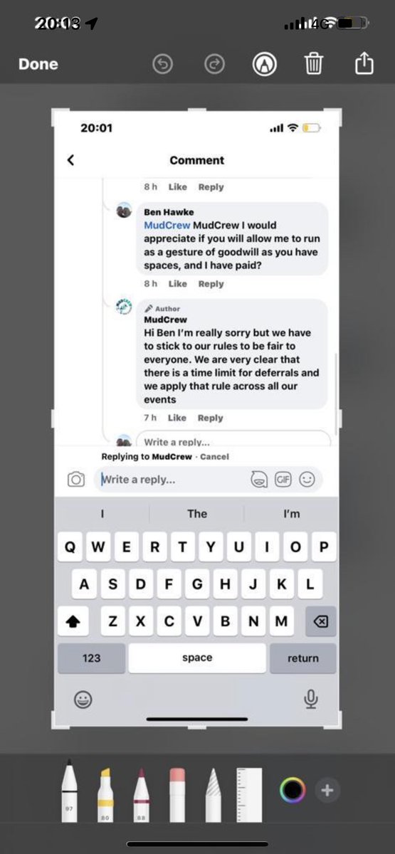 Worst thing I’ve seen in a while this… <a href="/MudCrewEvents/">MudCrew™</a> totally screwing over a local chap who has paid to enter one of their events. As a huge supporter of local businesses in Cornwall, this makes me sick 🤢