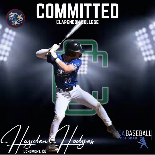 Bc_Athletics_'s tweet photo. ‼️COMMITTED‼️
🎉Congrats to @BCApostgrad OF Hayden Hodges (Longmont, CO ) on his commitment to Clarendon College as a Student/Athlete at the next Level!!
We are very happy and proud for you Hayden!!
#BCAPROUD🔥#nextstep 🏴☠️ https://t.co/XYjYnVjfLl