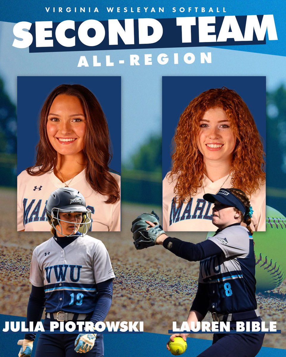 marlinsathletic's tweet photo. All-Region
Congratulations to Sarah Prosser, Laci Campbell, Julia Piotrowski, Lauren Bible, Emily Seale, and Alison Pollack for being named to the 2023 NFCA All-Region team! @VWUSOFTBALL
#AllRegion // #NFCA // #MarlinNation https://t.co/vVJyEsTKV0