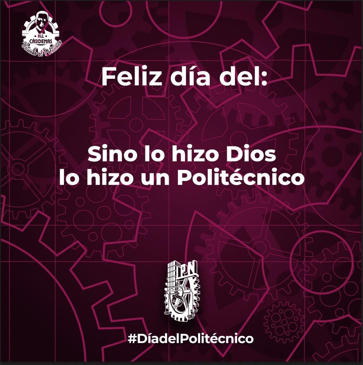 Allcardenas1936's tweet photo. Día del @IPN_MX 🔥 https://t.co/lTFJ5XFE6D