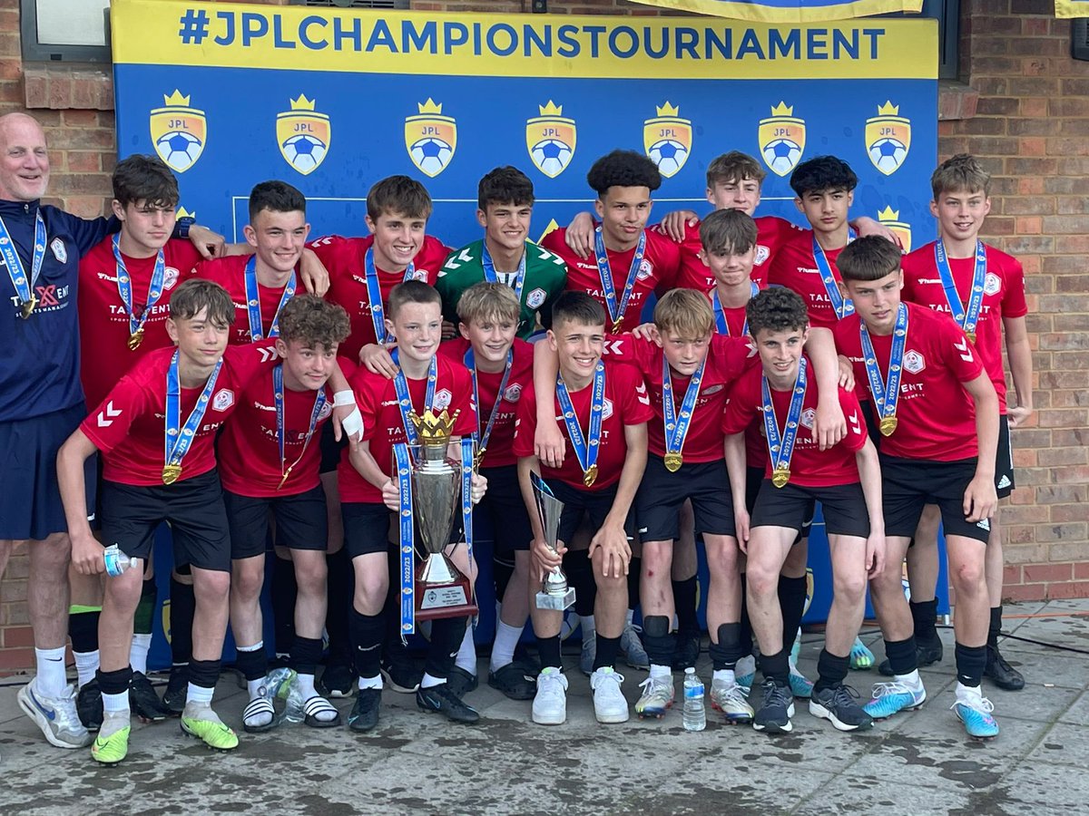 talentxfa's tweet photo. What a group of U14s 💥🏆

- National Cup ✅
- National Champions Tournament ✅
- London Cup ✅

A truely incredible achievement and what a season these boys have had.

A huge thank you to the @jnrpremleague for putting on an incredible event 💪⚽️

#Play #Succeed #Achieve https://t.co/oRZuwzoql1