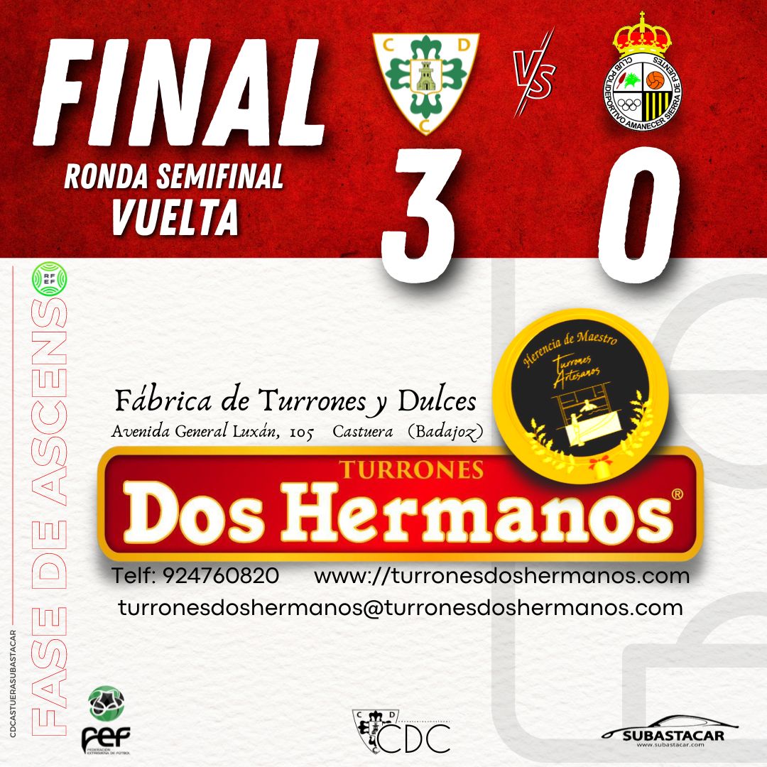 CastueraCd's tweet photo. FINAL EN EL MANUEL RUIZ

¡¡¡ESTAMOS EN LA FINAL!!!

#AguanteCastuera⚪️🔴
#VamosCastuera⚪️🔴 https://t.co/NWVUuUqQ90