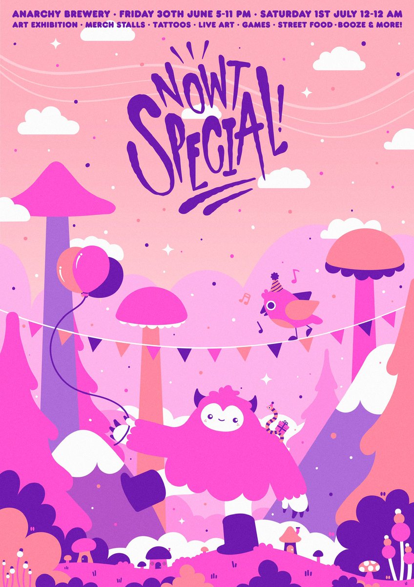 Finished this poster in #illustrator for an upcoming local art show today 🎨🥳