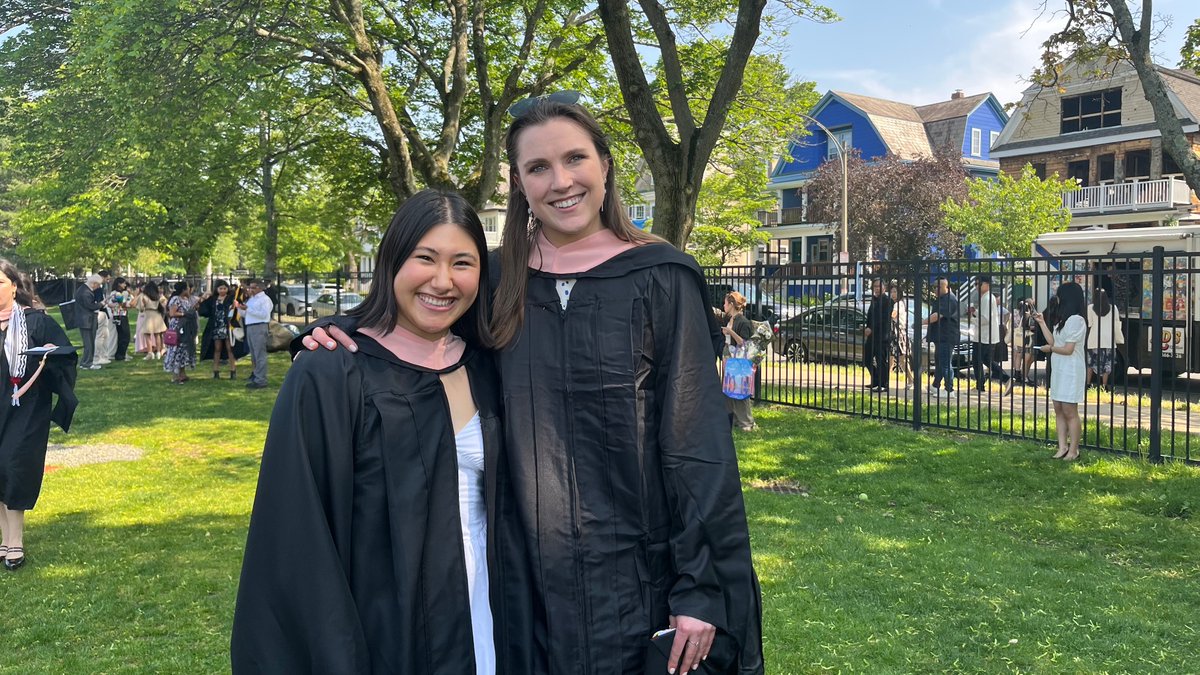 TuftsMedSchool's tweet photo. Our Graduate Programs students are getting ready to walk for commencement. Congratulations, Jumbos! https://t.co/E3g1Kt7EJs