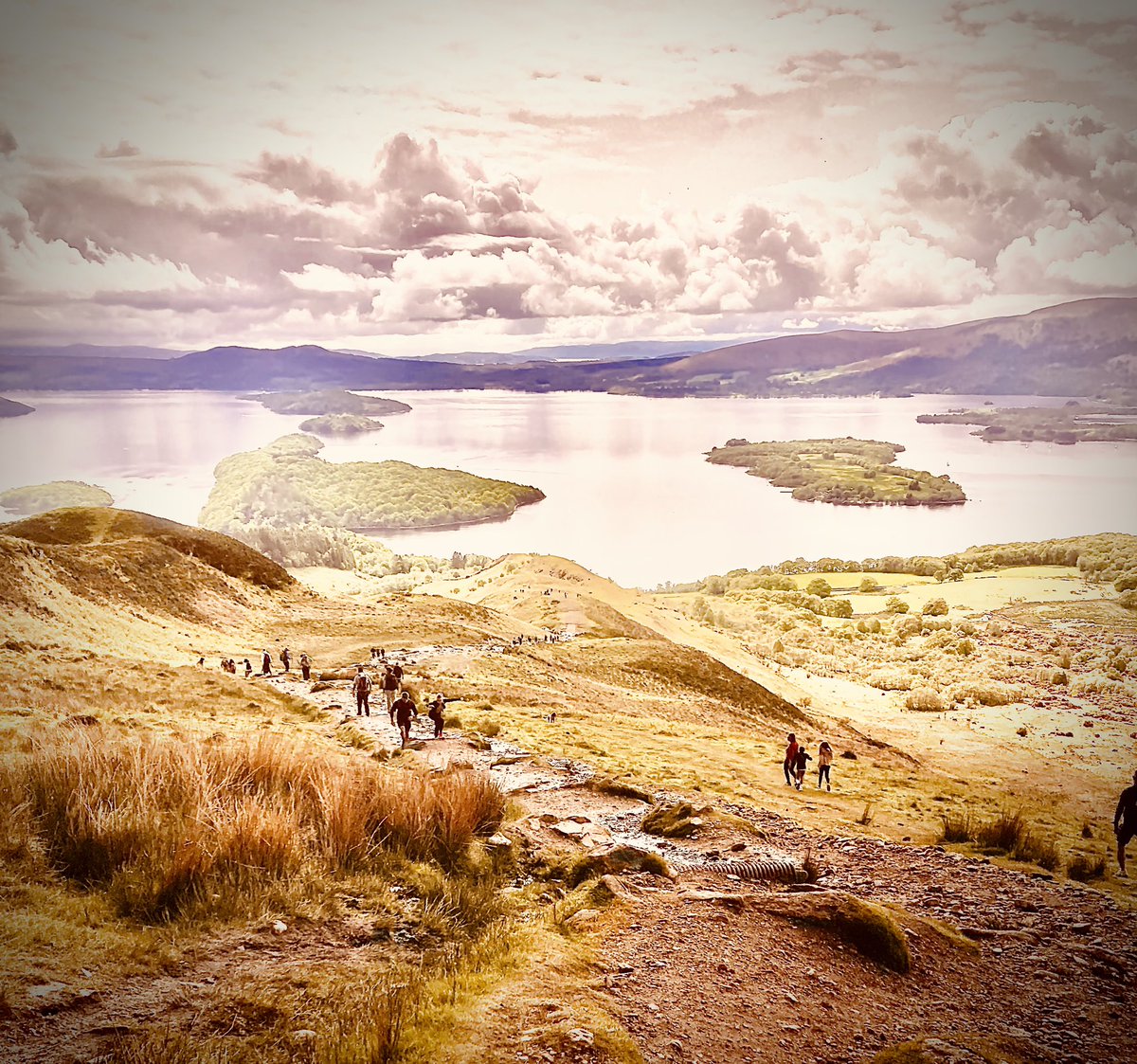 #conic #hill #lochlomond #whw #today #scotland