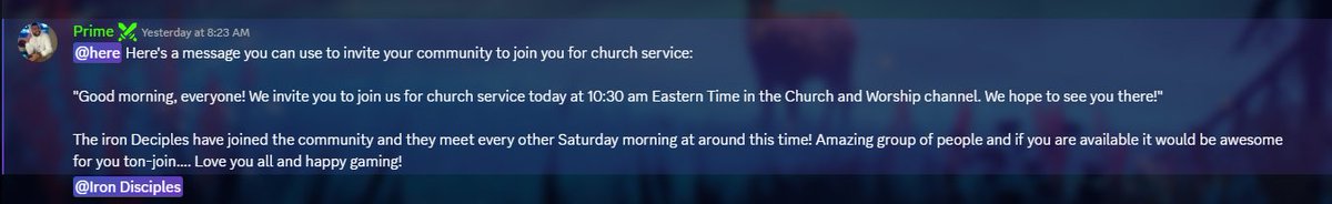 @TeamDeletedXD's owner has invited an alt right religious hate group called Iron Disciples to their discord to hold church services with. In the comments will be links to reels about what this group has said and that includes misogyny, lgbtqia+ hate, and other things. HUGE CW.