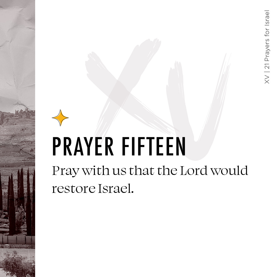 ihopkc's tweet photo. 21 Prayers for Israel | Day 15 | Psalm 80:1–19
Join the story: https://t.co/aZTiUWotVn
#Isaiah62Fast #Is62 #ihopkc https://t.co/IyoZG9ZpF8
