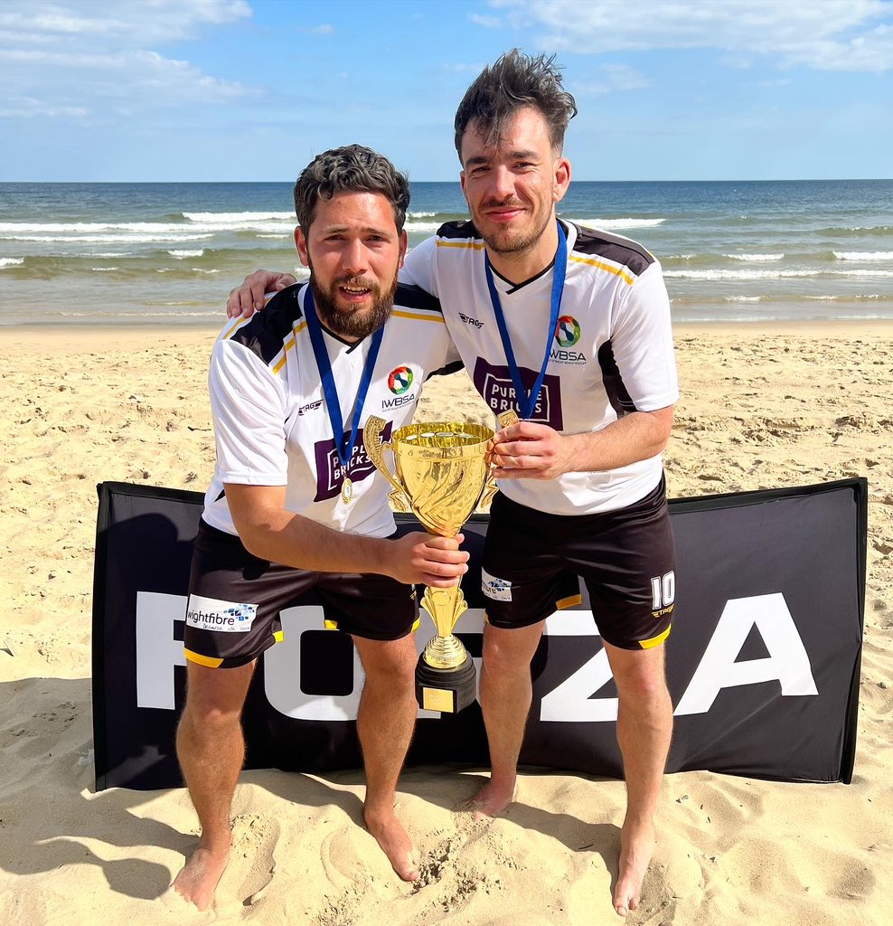 Isle of Wight win the Elite Men’s Cup for the third year running. 🏆

WKR Santos we’re runners up with Portsmouth in third place. 

Report to follow #beachsoccer