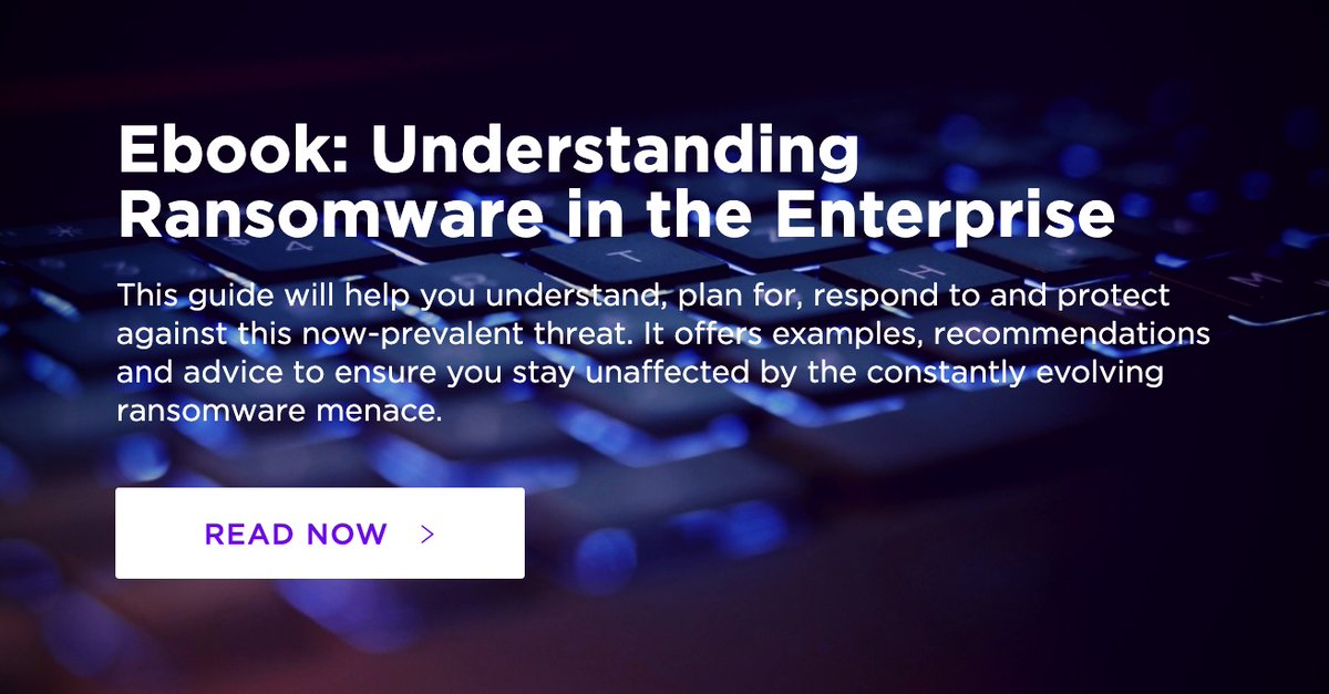 SentinelOne's tweet photo. ⚔️ Understand. Plan. Respond, Prevent. The complete guide to enterprise #ransomware prevention. 

Read this ebook: https://t.co/O77U6sF8rS https://t.co/hTYbssgFVD