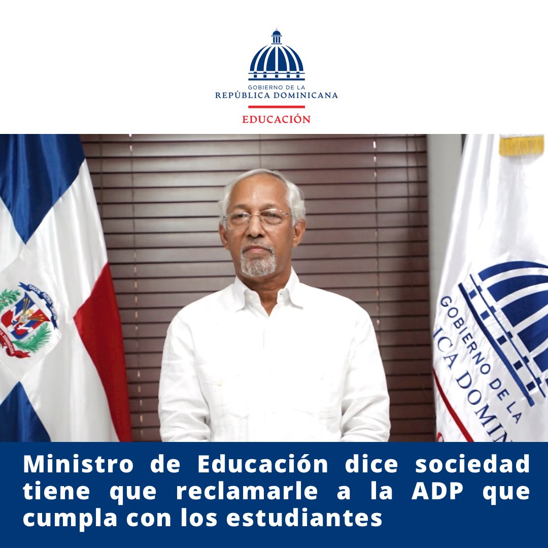 Ministerio Educación RD tweet media