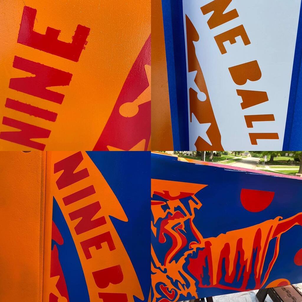 STPinball's tweet image. I did some stuff this weekend. #goodenough #pinball #stencils #pinballpimp #stern #nineball #spaceballwizard
