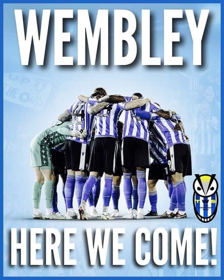 Garyhightower4's tweet photo. @swfc Que Sera Sera !!! @wembleystadium Cmon the Owls https://t.co/6BPc1oEAbx
