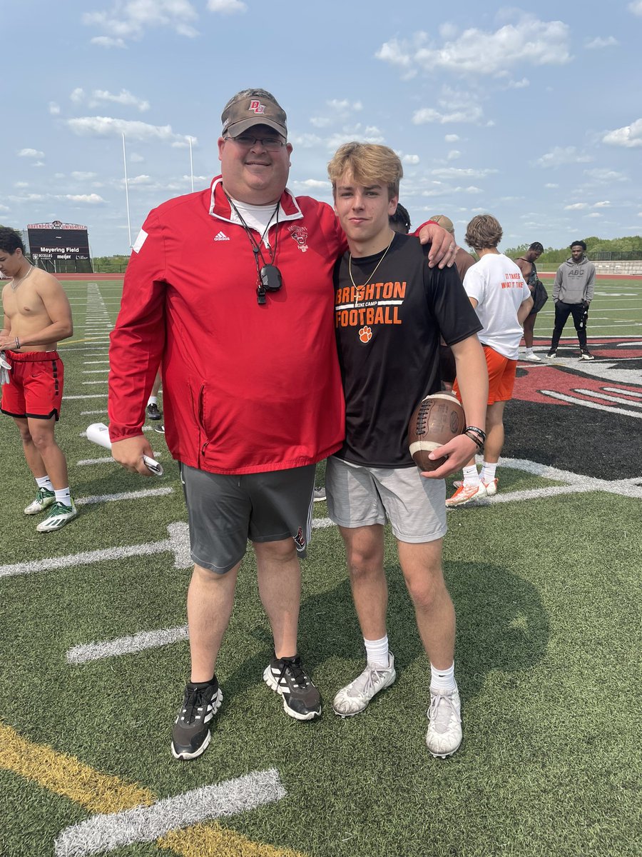 HethertonGrant's tweet photo. After a great evaluation camp I’m blessed to receive my first offer from @DU_Football. Thanks coach @SparkyMcEwen1 and  @DevinRussell73 for this opportunity!
@Coach__Zimm @TheD_Zone @godogs_football @Coach4254 @QBUniverseQBU https://t.co/r04dkqBWkV