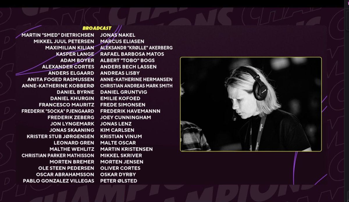 Crazy reading @ANATY_JNZ name in the credits of the last ever #CSGOmajor by @BLASTPremier Honored to have played a part in this amazing production!