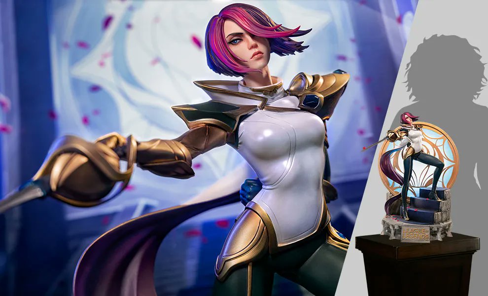 collectsideshow's tweet photo. Save 25% on The Grand Duelist - Fiora Laurent 1:4 Statue by @InfinityStudi13. Act fast, this discount ends at 9 AM PT on 5/22! Sign up at https://t.co/QZZM90Jxgs for alerts on all daily deals!
https://t.co/sKWvp5JQxP
#LeagueOfLegends #VideoGane https://t.co/jcQKQONz7M