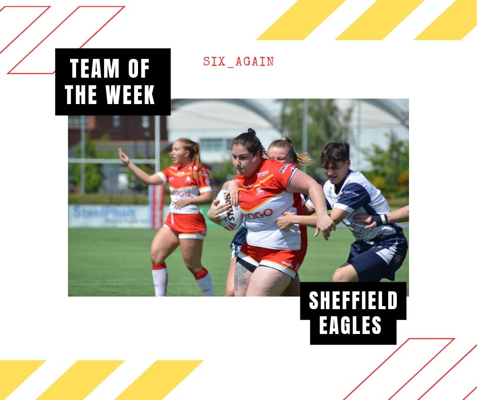The Votes have been counted

<a href="/Six_Again/">Six_Again</a> Women's Team of The Week are

<a href="/SheffieldEagles/">Sheffield Eagles</a>

A fantastic home victory today in The League Cup winning 42-22 and progressing to the Quarter Final Stage

An good win for a constantly improving side

Well Done to ALL involved 👏👏👏