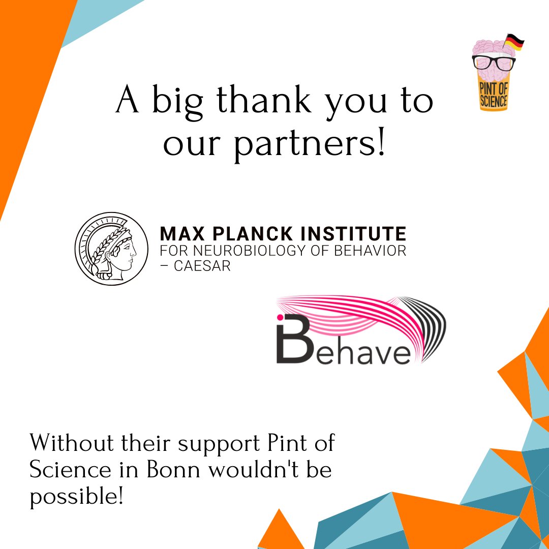 We would like to thank our wonderful partners MPI Neurobiology of Behavior-Caesar and iBehave for making this amazing event possible! 🤩 Wir möchten uns bei unseren wunderbaren Partnern dafür bedanken, dass sie dieses großartige Event möglich gemacht haben! #pint23de #pint23bonn