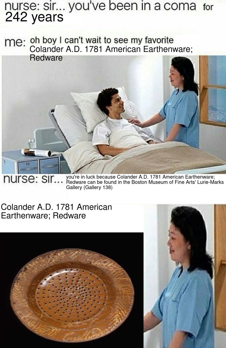 Colander A.D. 1781 American Earthenware; Redware