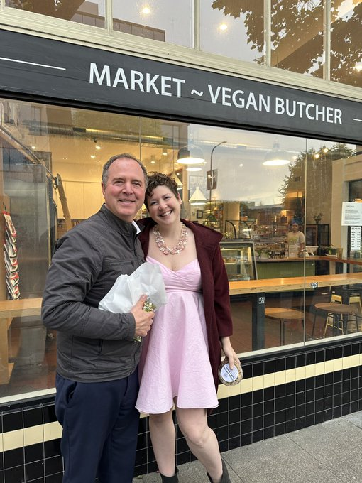 Brawndo is Back on Twitter: "Lady poses wearing Adam Schiff's Petticoat