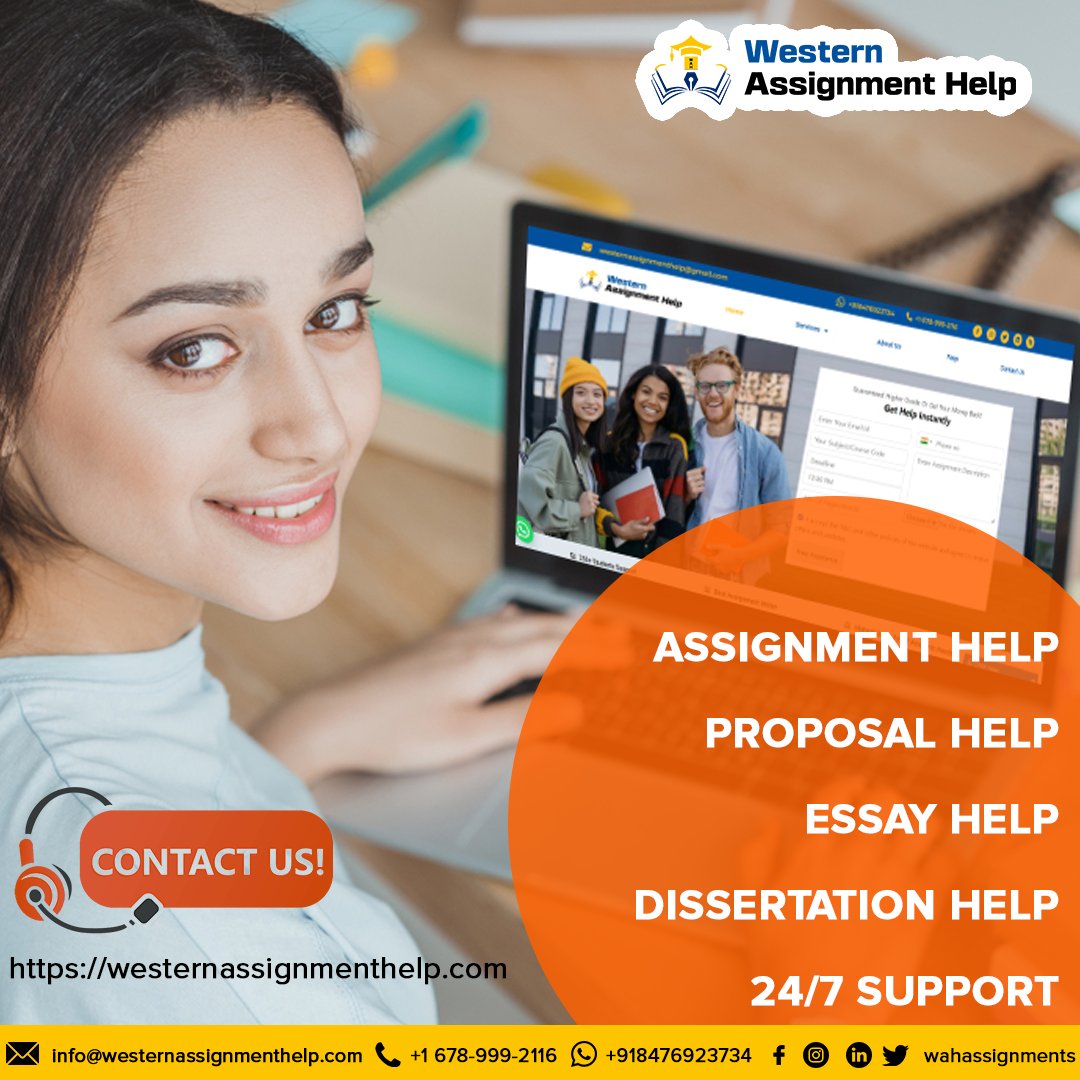 WahAssignments's tweet image. Website URL  : westernassignmenthelp.com

High Quality Assignment Help in in UK, US, UAE, Eire and AU

-250+ Students Support
-Global Assignment Helper
-5+ Years Of Experience in Academic Writing
-Best Assignment Writer

#westernassignmenthelp  #BestAssignmentHelp