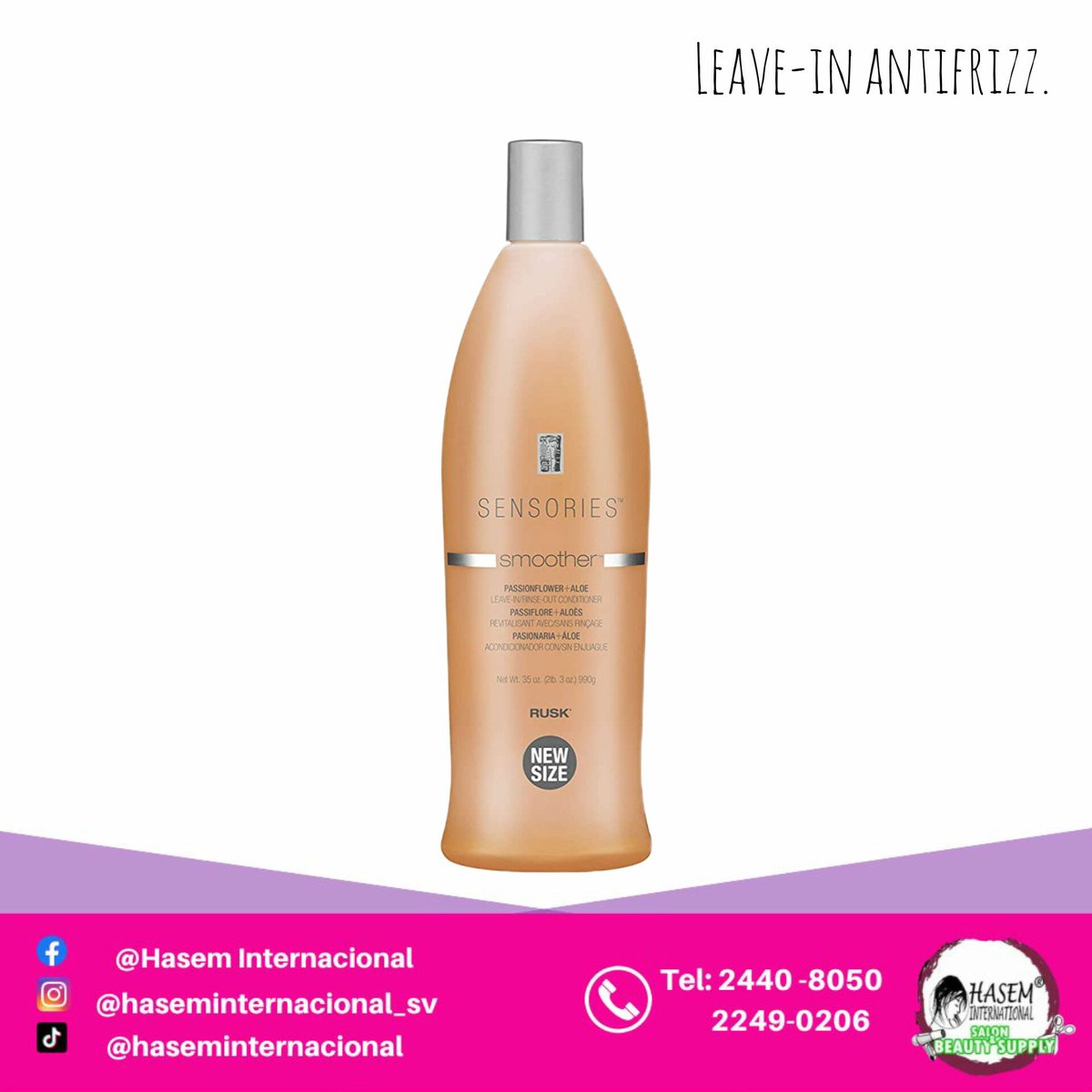 DT_Hasem's tweet photo. Este acondicionador sin enjuague elimina la estática mientras añade brillo, equilibrio, protección solar y textura para un aspecto suave y saludable.
Precio: $27.95 #HasemInternacional #BellezaTuAlcance #LineasProfessionales https://t.co/OfxrrEG9Th