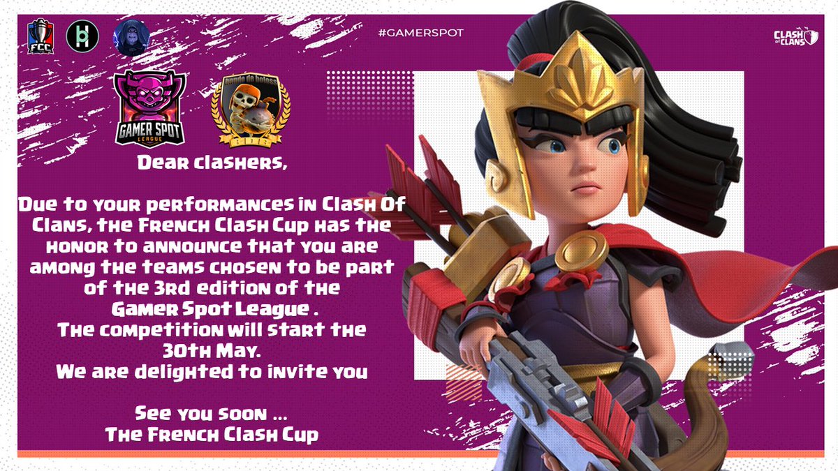 Bande de Boloss (@bdbcoc) on Twitter photo Câest avec un grand plaisir que la Team BDB a acceptĂ© lâinvitation de la FCC pour participer Ă leur prochain tournoi <a href="/FrenchCup/">French Clash Cup</a> Câest avec un grand plaisir que la Team BDB a acceptĂ© lâinvitation de la FCC pour participer Ă leur prochain tournoi <a href="/FrenchCup/">French Clash Cup</a>