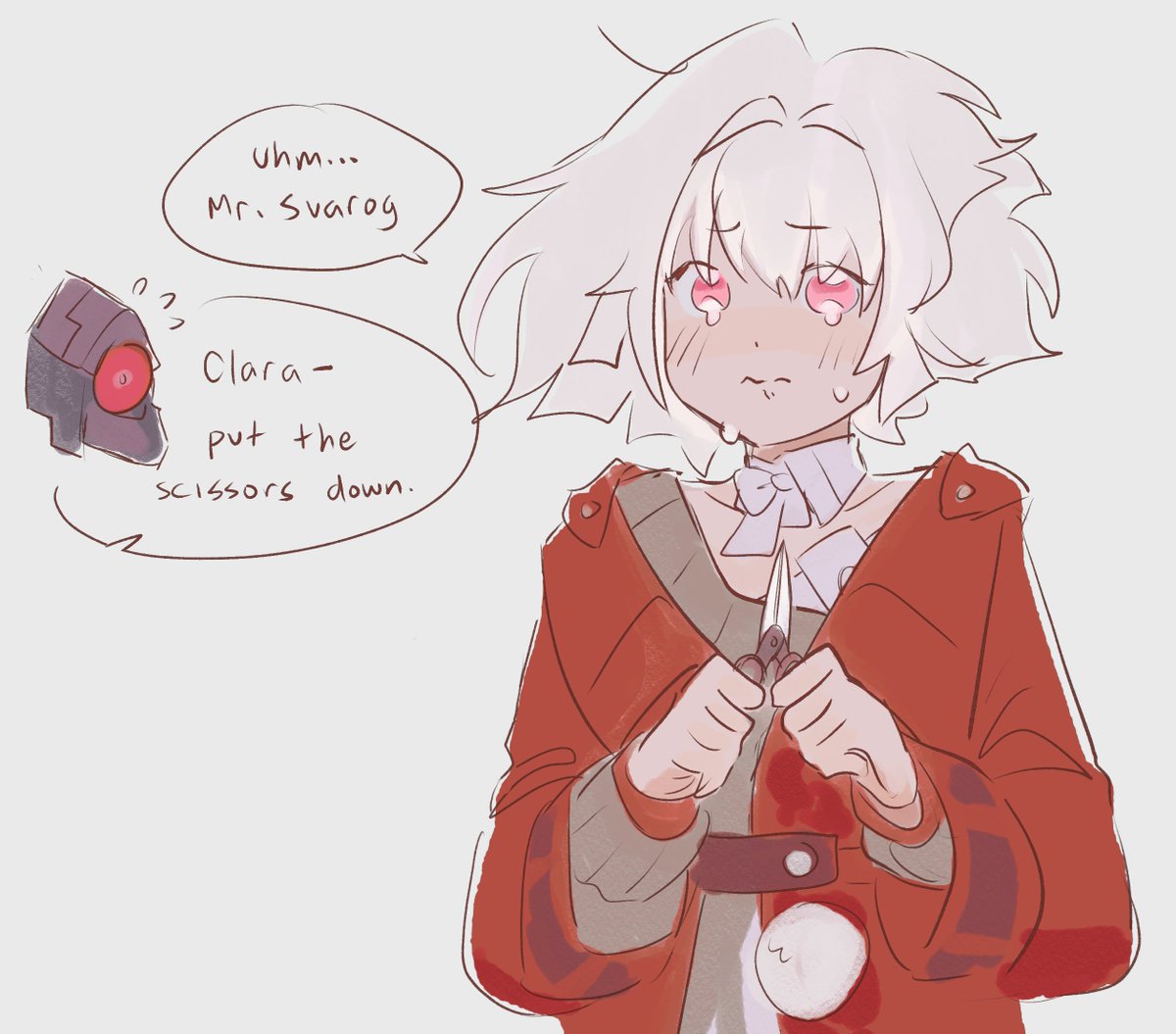 who gave clara scissors ?! #HonkaiStarRail