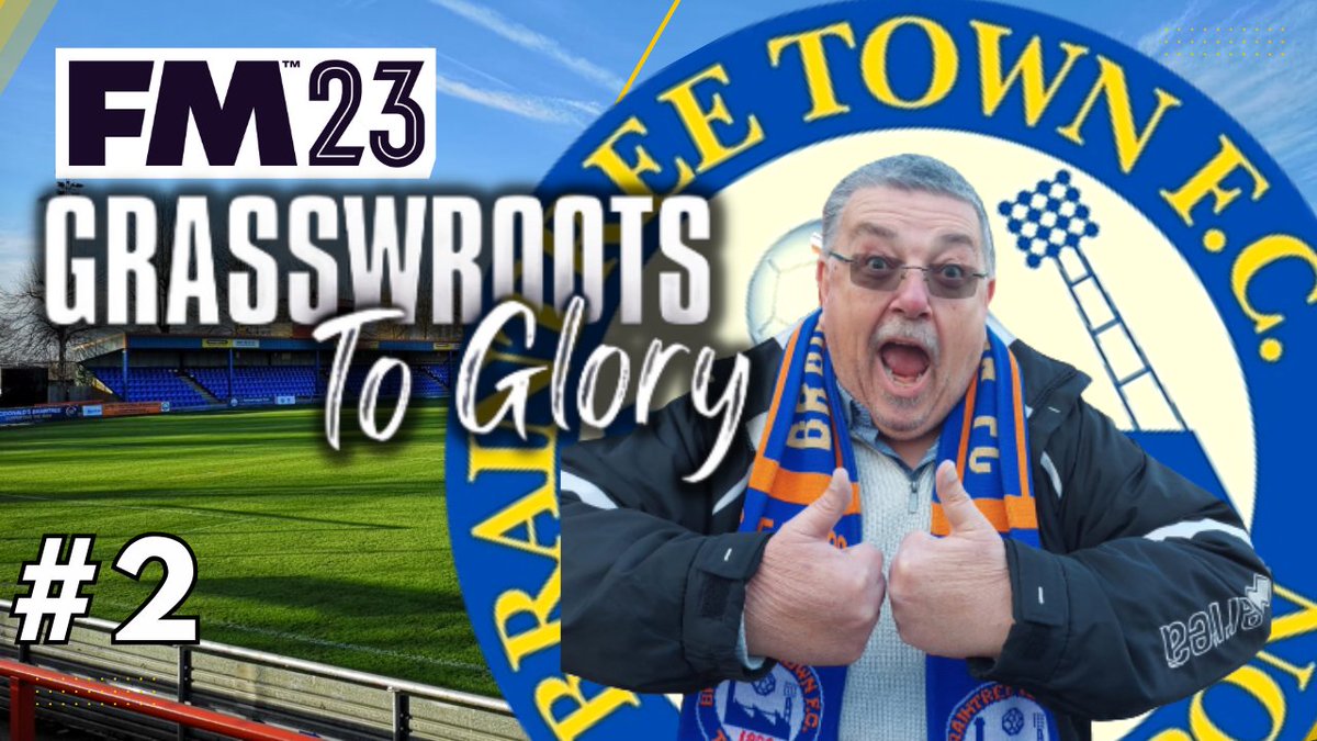 #FM23 GrassWroots To Glory : <a href="/braintreetownfc/">Braintree Town FC</a>  : Episode 2 is out now.

the start of the season is underway.

youtu.be/cDtO5WPJgpM