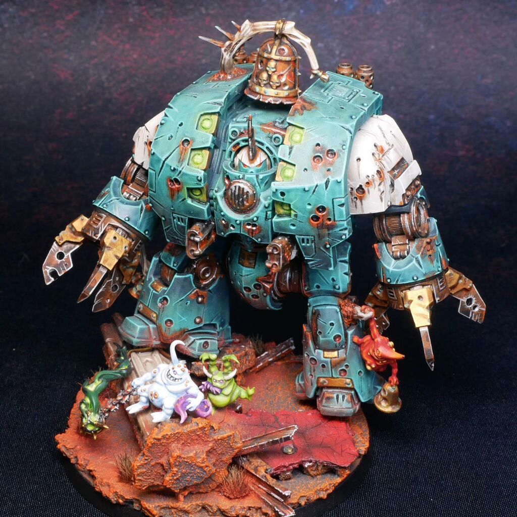 Tonight on stream we'll be finishing the Nurgle deamons as well as a space wolf dreadnought hopefully so this seemed like the perfect image for today!

Twitch.tv/mohawkminiatur…
Patreon.com/mohawkminiatur…
YouTube.com/mohawkminiatur…

#warhammer #warhammer40k #40k #mini #mini…