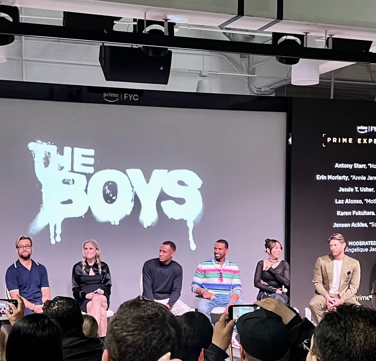 Lucky to attend @TheBoys FYC event and saw Herogasm on the big screen. Yeah that was traumatic. ♥️ @antonystarr @JensenAckles #starlight @The_JessieT #lazalonso @KarenFukuhara #primerfyc #herogasm