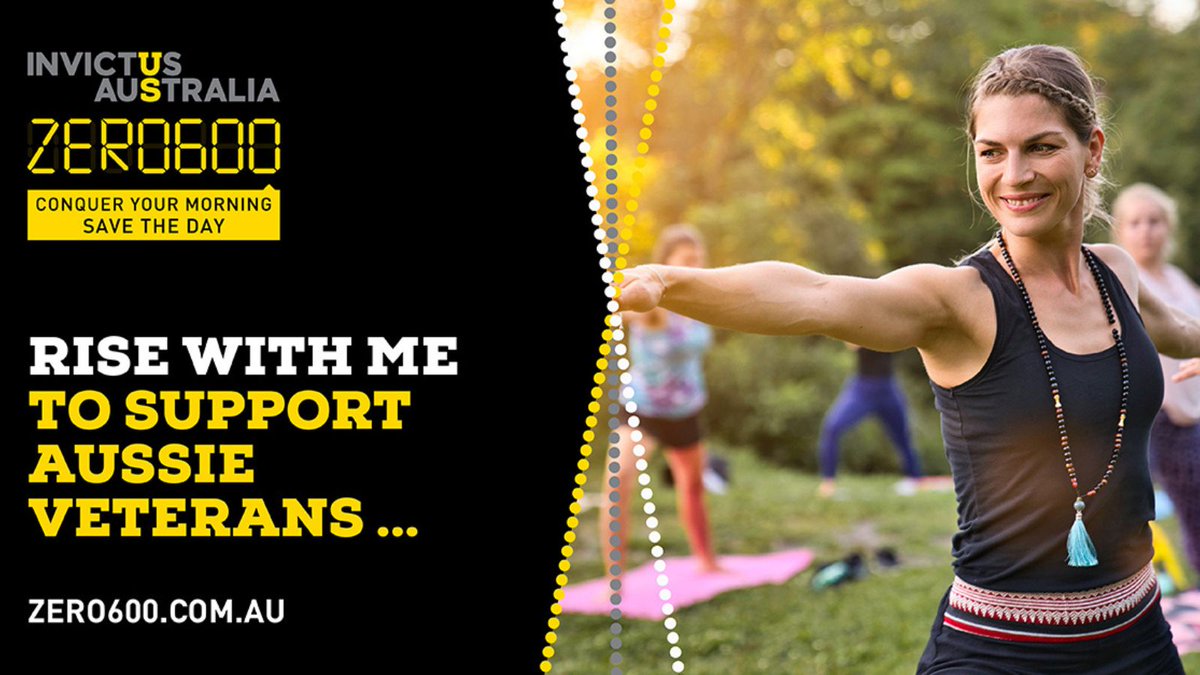 OpenArmsSupport's tweet photo. We lose 6 Aussie veterans to suicide each month.
Help raise awareness of this tragic issue and join @InvictusAus #ZERO600 challenge to raise funds for veterans & families, and strengthen wellbeing through the power of sport.
For more info visit https://t.co/5LtXmiw9VO https://t.co/Kxk2vKZRux