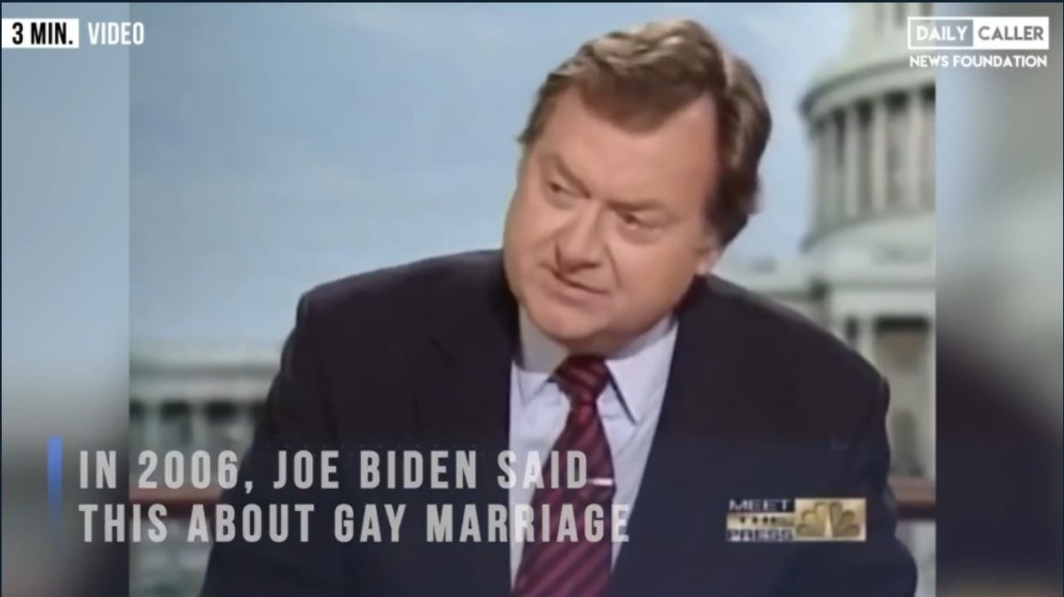 Not too long ago -2006- Biden said marriage was between a man and a  woman. 
Today, he not only supports 'same sex marriage' but mutilation of  children via 'gender reassignment' surgery.
tinyurl.com/2n6sybh6