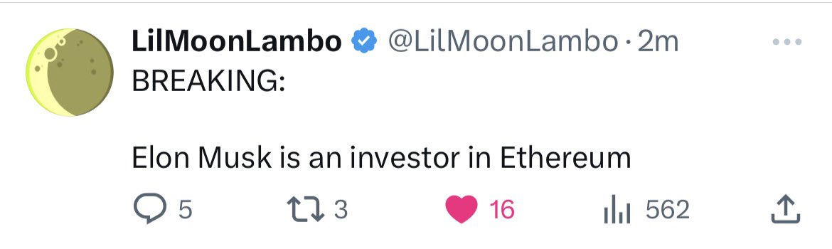 3orovik's tweet photo. Elon Musk owns eth 👀 https://t.co/JUDh5Zddlp