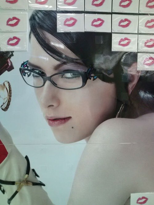 Baeyonetta's tweet photo. Did You Know?

Prior to Bayonetta’s release in Japan (2009), one of Sega’s marketing methods included Billboards in Shinjuku covered in stickers encouraging passers-by to peel one off, slowly revealing the witch herself. https://t.co/pyQWdQ2c3C