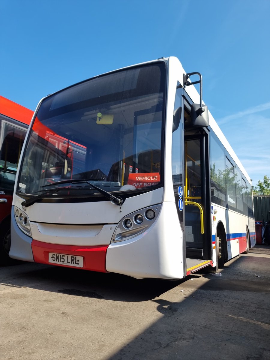 BucksBusNews's tweet photo. Another new addition to Red Eagle's fleet is, as predicted,  8.9M ADL Enviro200 SN15 LRL. This should be followed by more vehicles shortly.

Sister YY15 GDK, also ex Falcon Buses, is now in for repaint - assumedly it will be back within the next week.

📸 - @edwardbdart https://t.co/EkDGtWusDE