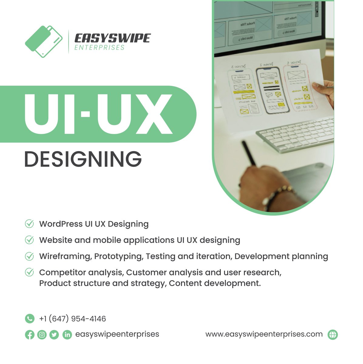 easyswipe_POS's tweet image. Revolutionize Your Point of Sale Experience with Easyswipe Enterprises&apos; Cutting-Edge UI/UX Services! 
#EasyswipeEnterprises #UIUXServices #UserExperience #UserInterface #DesignSolutions #workingfromhome #paymentsense #cardreader #cardterminal #visa #amex #debitcard #mastercard