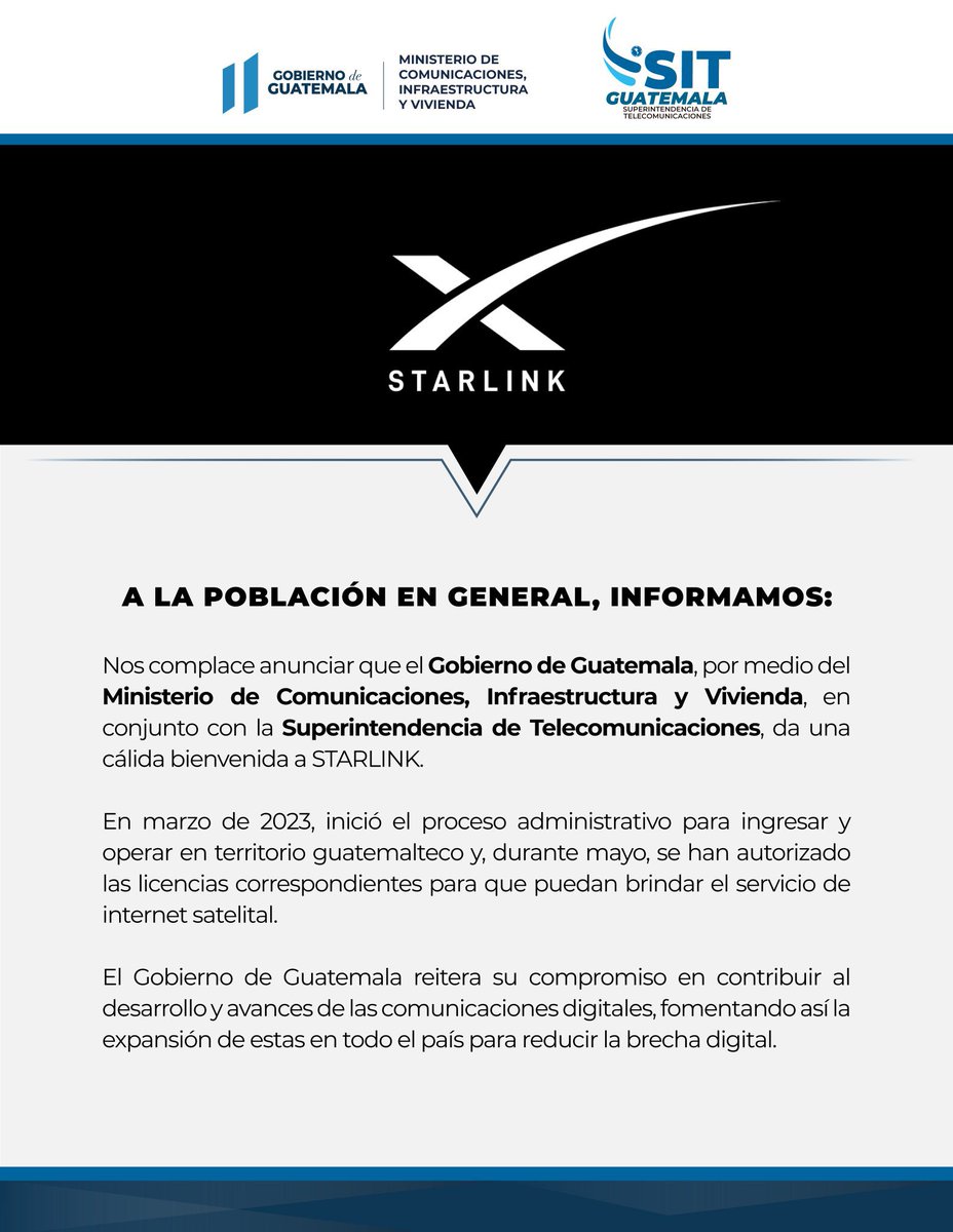Adios a los que hacen su trabajo mal, me voy con starlink 🇬🇹