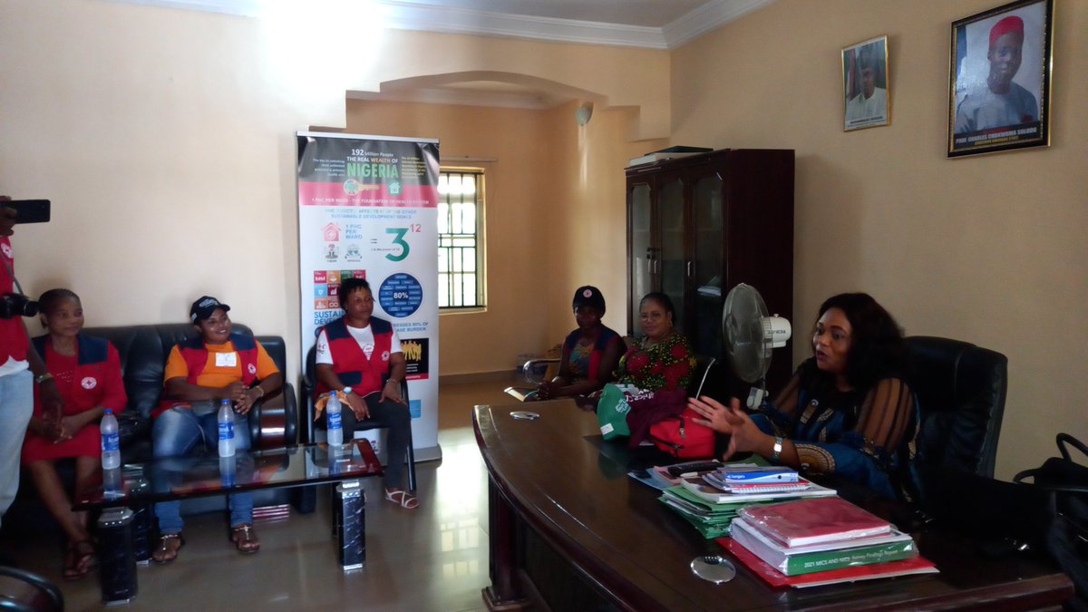 Anambra_SPHCDA's tweet photo. The Executive Secretary, Anambra State Primary Healthcare Development Agency (ASPHCDA), Pharm Chisom Uchem has during a congratulatory visit assured the Nigerian Red Cross Organisation, Anambra State Branch, effective collaboration.
For more details visit👇https://t.co/40XQPrdtQx https://t.co/gf169HyAoQ