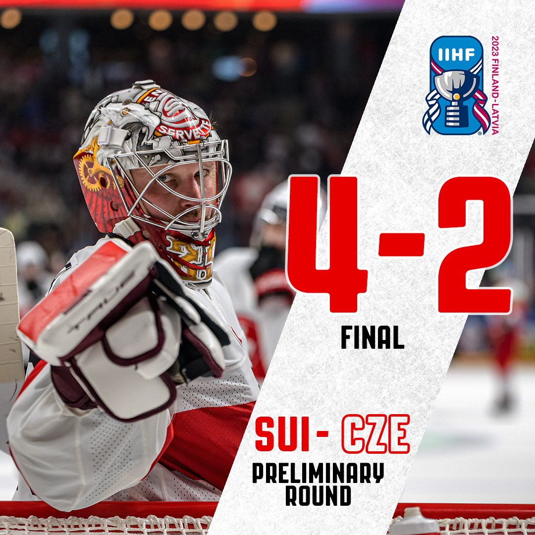 SwissIceHockey's tweet image. Auch das zweitletzte Gruppenspiel an der WM geht siegreich zu Ende. 💪

🚨🇨🇭: Loeffel, 2x Ambühl, Richard

Victoire dans l'avant-dernier match de groupe du championnat mondial. Vittoria nella penultima partita del girone dei Mondiali.  👏

Final Result | #IIHFWorlds | 4-2
#CZESUI