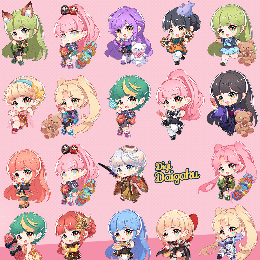 DigiDaigaku's tweet photo. These incredibly cute Chibi's are coming soon! ❤️ ❤️ 

Who's ready? 🎉 🎉 https://t.co/B5qGESRAMm