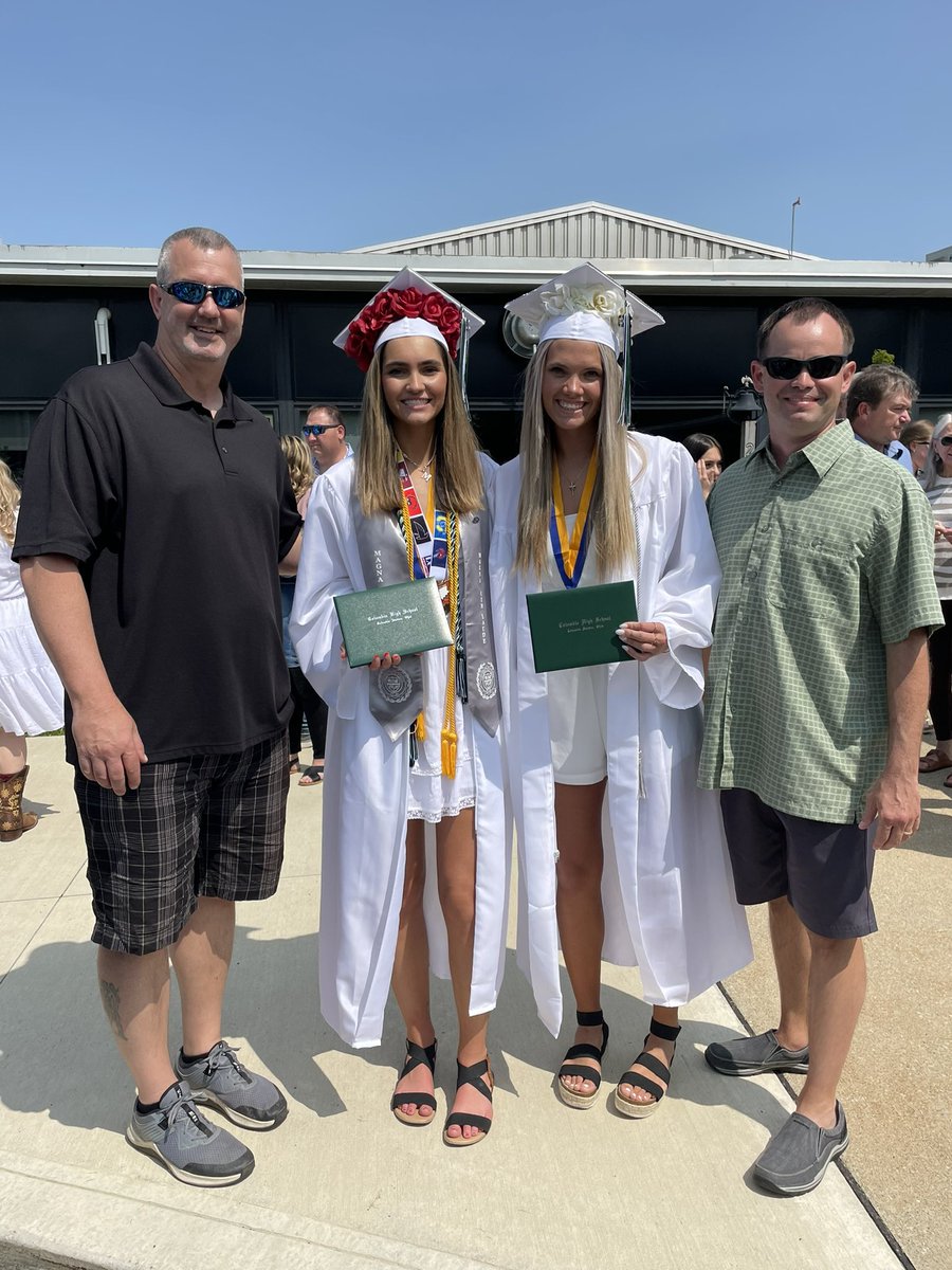 Congratulations to our two Seniors <a href="/MalloryHottell/">Mallory</a> and <a href="/emily2beck/">Emily Beck</a> on their graduation today! I can’t wait to see what the future has in store for both of you and the success you will have! The gym doors are always open! #RaiderHoops #onceaRaider