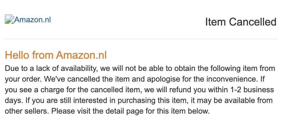 semiregression's tweet image. Sadly, pre-ordering a book on Amazon does not guarantee you'll actually receive it.