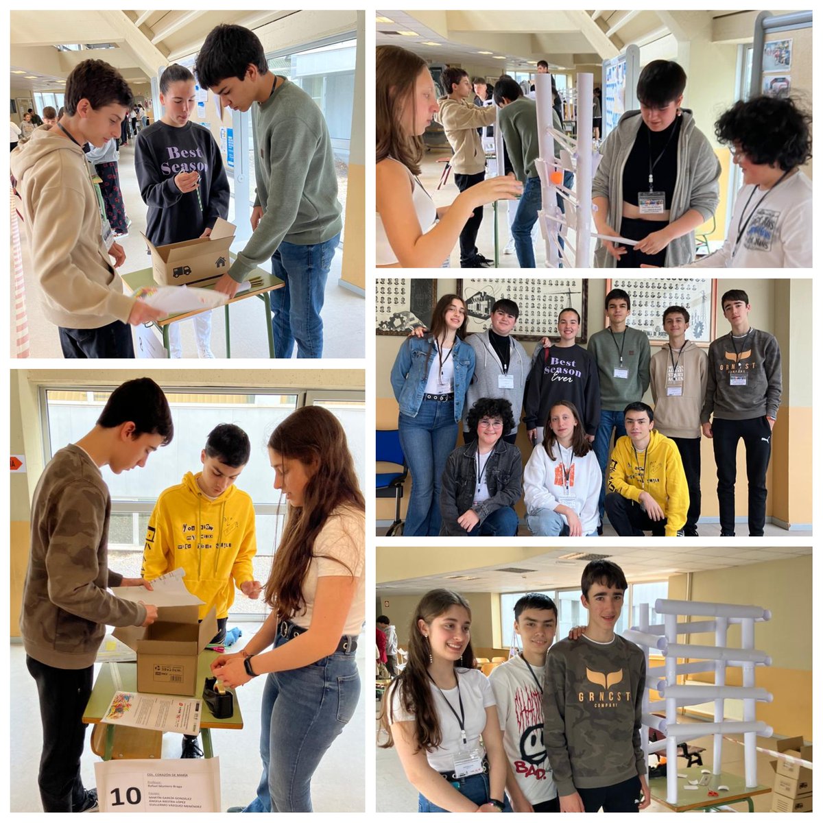 Col.Corazón de María (@codemagijon) on Twitter photo Durante la mañana del sábado los equipos de 4º ESO <a href="/codemagijon/">Col.Corazón de María</a> con su profesora <a href="/alonlau/">Laura</a> participaron en la II Olimpiada de Ingenierías Industriales ⚙️🔧🔩 organizada por <a href="/epigijon/">EPI Gijón 🎓</a> <a href="/coiias/">COIIAS</a> <a href="/cogitipa/">COGITIPA</a>. Trabajando duro para levantar una estructura estable en el tiempo disponible! Durante la mañana del sábado los equipos de 4º ESO <a href="/codemagijon/">Col.Corazón de María</a> con su profesora <a href="/alonlau/">Laura</a> participaron en la II Olimpiada de Ingenierías Industriales ⚙️🔧🔩 organizada por <a href="/epigijon/">EPI Gijón 🎓</a> <a href="/coiias/">COIIAS</a> <a href="/cogitipa/">COGITIPA</a>. Trabajando duro para levantar una estructura estable en el tiempo disponible!
