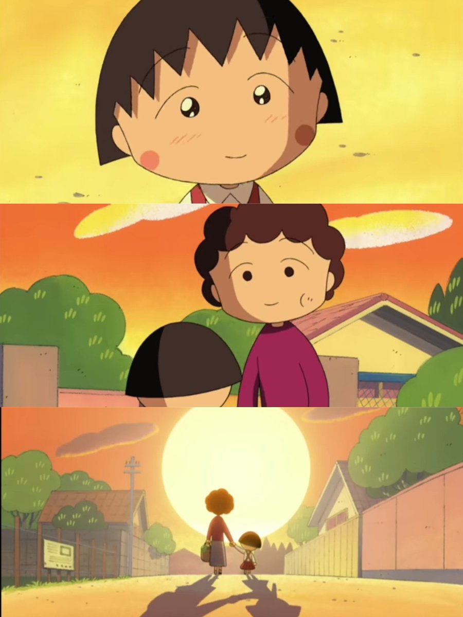 *jpf sender lagi nonton chibi maruko-chan di youtube dan scene ini bener-bener heartwarming banget 🥹💛 apakah kalian juga masih ada yang suka nontonin maruko-chan? ^^