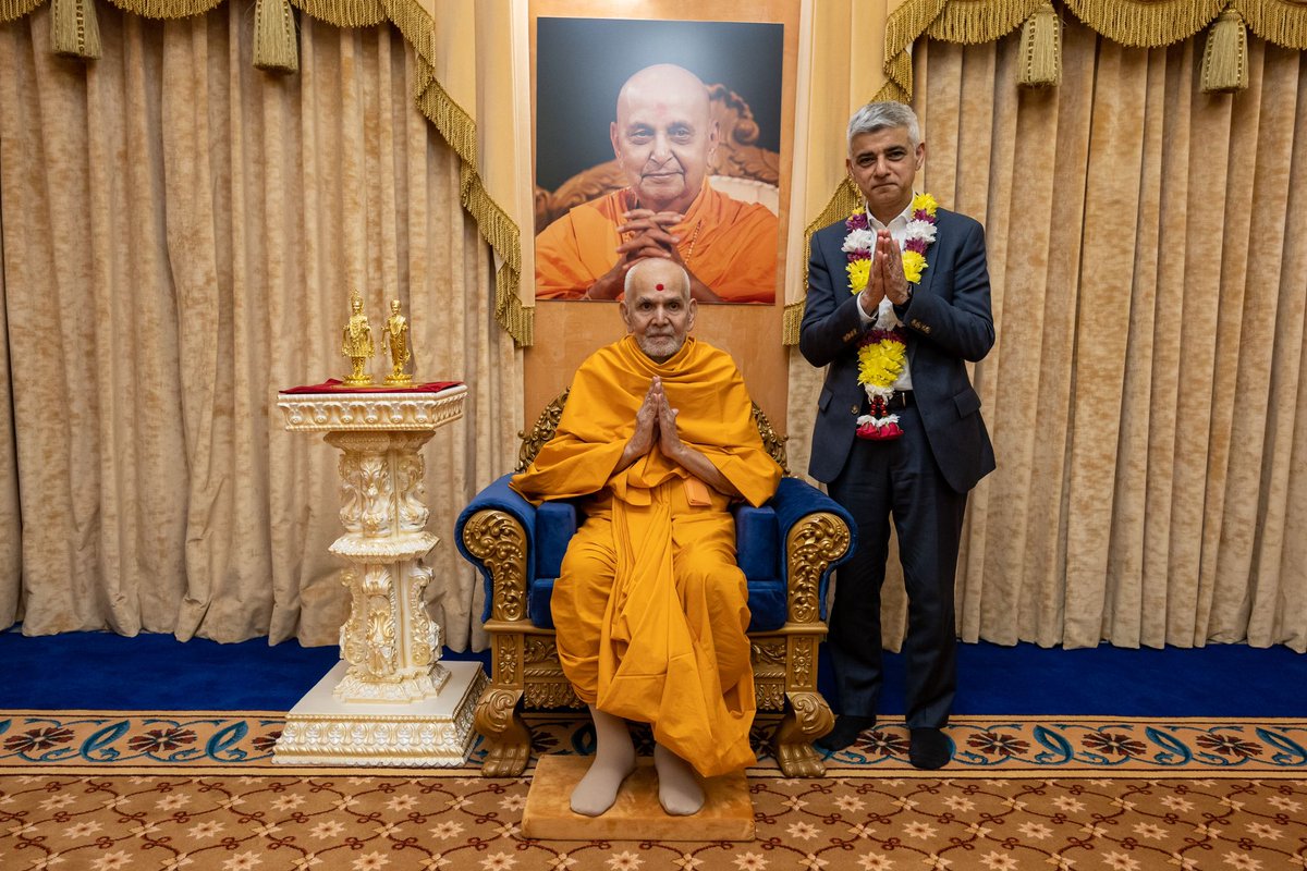 I was humbled to welcome Mahant Swami Maharaj to London today. 

Always a pleasure to visit BAPS Shri Swaminarayan Mandir in Neasden.