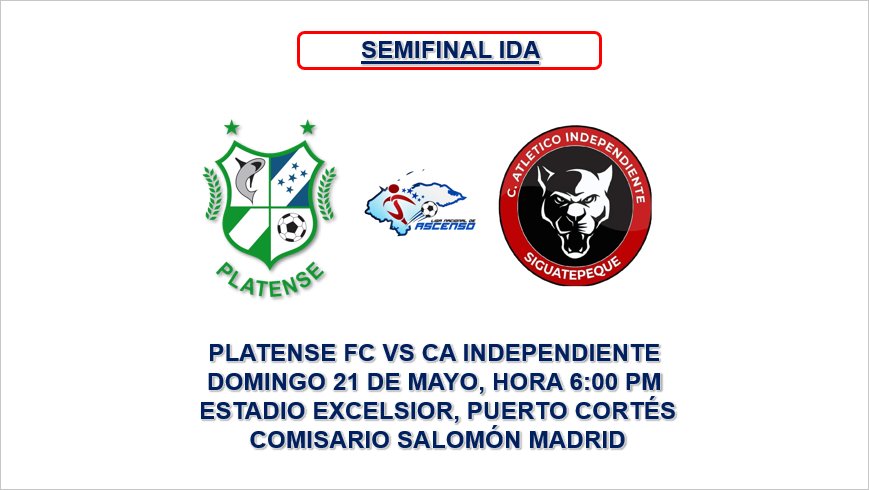 Semifinal Ida 

Si ayer fue partidazo en Comayagua
Lo que se viene en el Puerto 

<a href="/PlatenseFClub/">Platense F.C.</a> vs @atleticoinde 
Todo comienza a las 6:00 PM