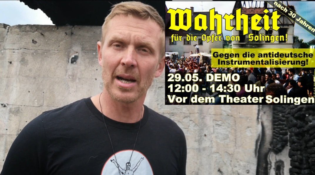 KatharinaKoenig's tweet photo. Am 29. Mai jährt sich der rassistische Brandanschlag von #Solingen,bei dem fünf Menschen ermordet wurden,zum 30. Mal. Holocaust-Leugner Nerling kündigt nun Demonstration gegen das Gedenken an. Seid solidarisch, fahrt nach Solingen. In Erinnerung an die Opfer, vereint gegen Täter! https://t.co/I3WY4eDZ8O