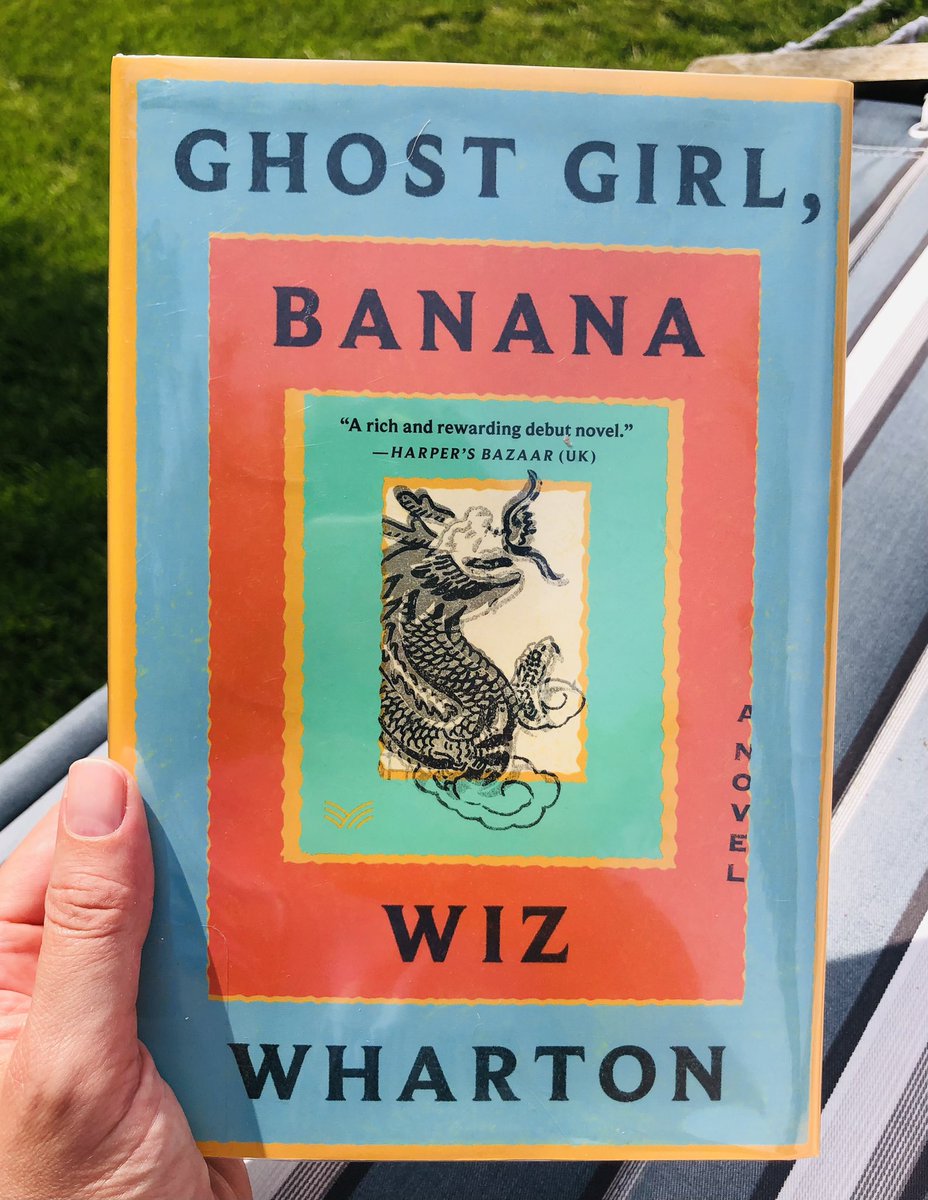 Decided that summer reading starts today! 🌞 In the hammock with book  one: @Chomsky1’s #GhostGirlBanana